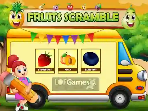 Xogo Fruits Scramble en liña