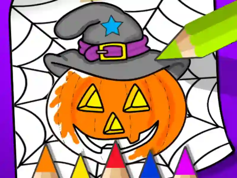 Xogo Halloween Coloring Book en liña