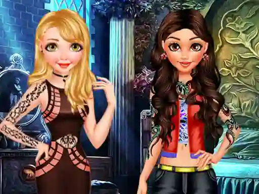 Xogo Princess Bad Girls Makeover en liña