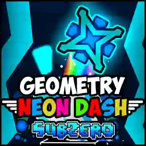 Xogo Geometry Neon Dash subzero en liña