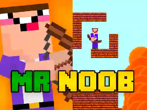 Xogo Mr Noob vs Zombies en liña