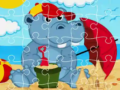 Xogo Hippo Jigsaw en liña