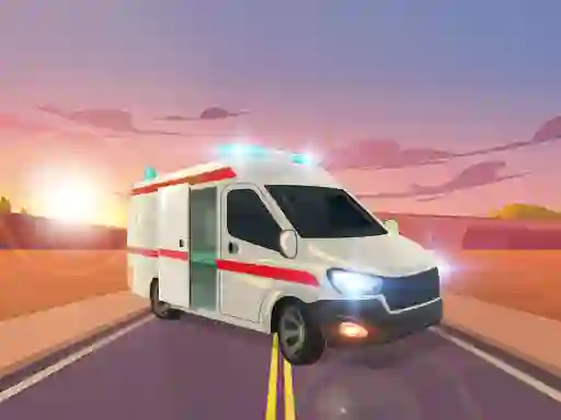 Xogo Ambulance Traffic Drive en liña