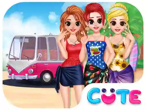 Xogo Besties Summer Vacation en liña