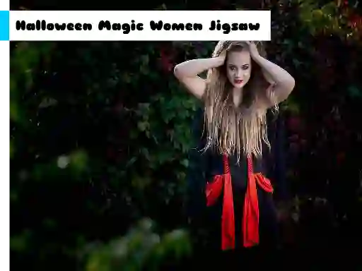 Xogo Halloween Magic Women Jigsaw en liña