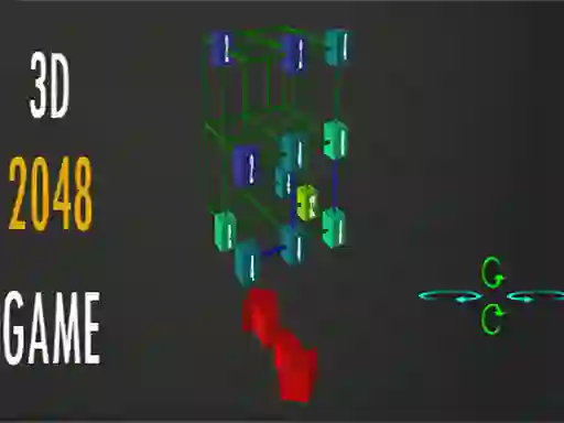 Xogo 2048 - 3D en liña