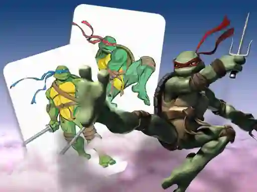 Xogo Ninja Turtles Memory card Match en liña