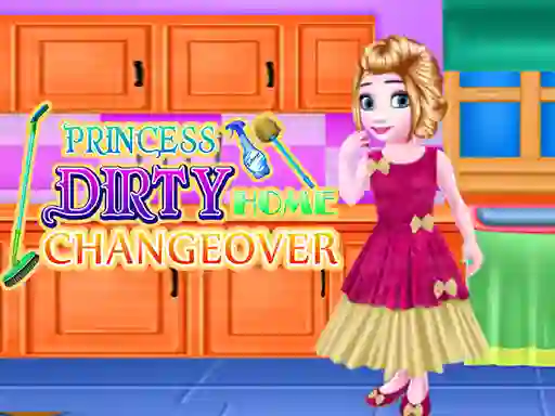 Xogo Princess Dirty Home Changeover en liña