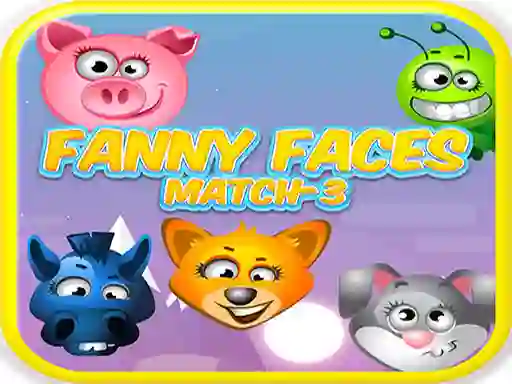 Xogo Funny Faces Match-3 en liña