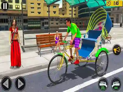 Xogo Bicycle Tuk Tuk Aauto Rickshaw New Driving en liña
