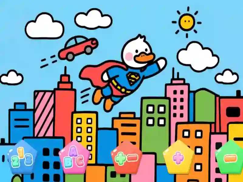Xogo Color By Code Super Duck en liña
