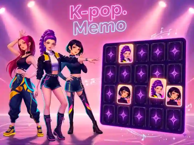 Xogo K-pop. Memo en liña