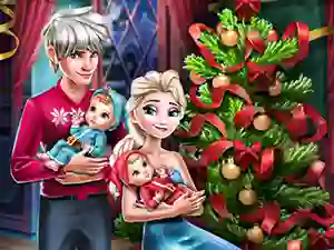 Xogo Elsa Family Christmas en liña