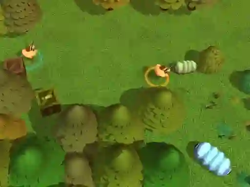 Xogo Worms Combat Coop en liña