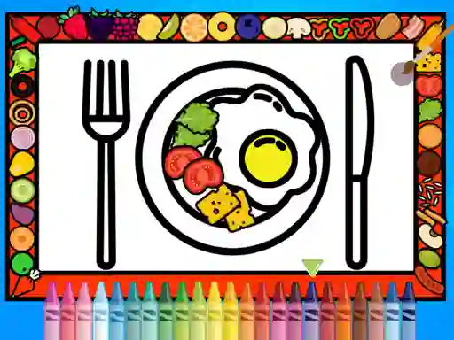 Xogo Color and Decorate Dinner Plate en liña