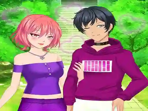 Xogo Anime Dress Up Games For Couples en liña