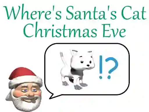 Xogo Where's Santa's Cat Christmas Eve en liña