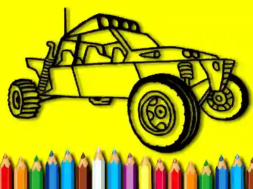 Xogo Back To School: Rally Car Coloring Book en liña