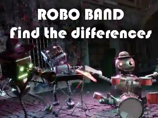 Xogo Robot Band - Find the Differences en liña