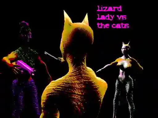 Xogo Lizard Lady Vs The Cats en liña
