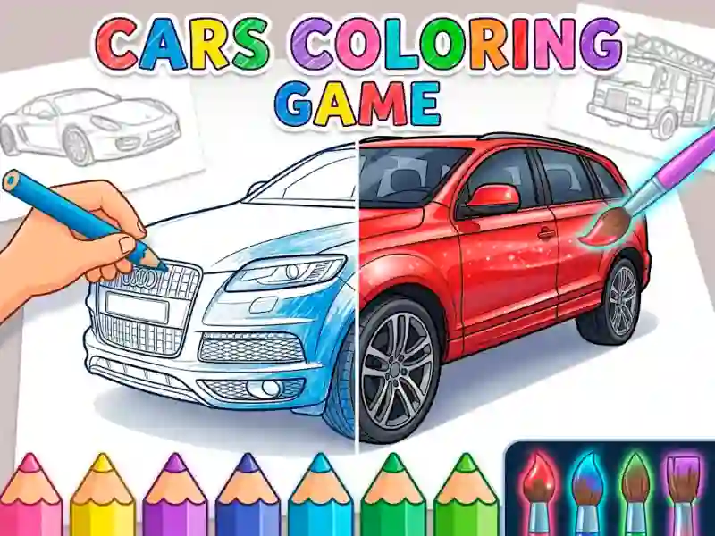 Xogo Cars Coloring Game en liña
