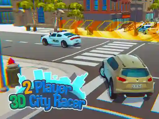 Xogo 2 Player 3D City Racer en liña