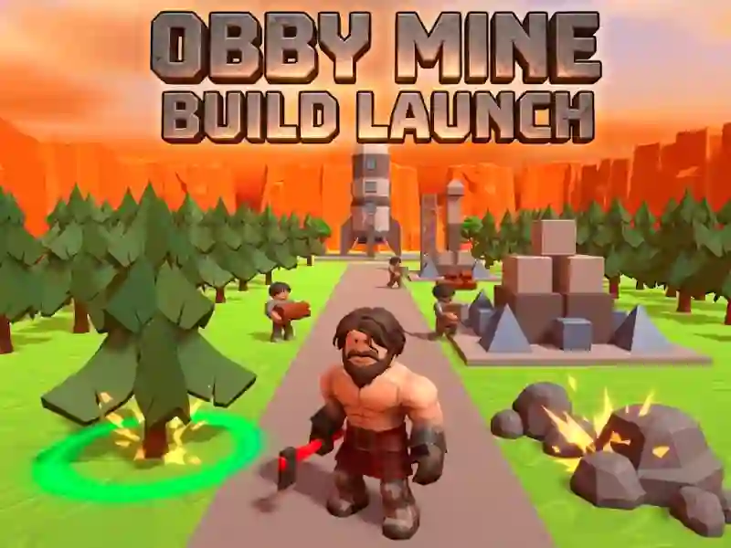 Xogo Obby Mine Build Launch en liña