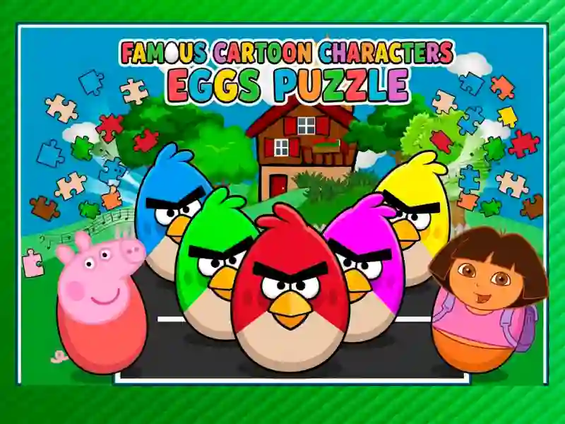Xogo Famous Cartoon Characters Eggs en liña