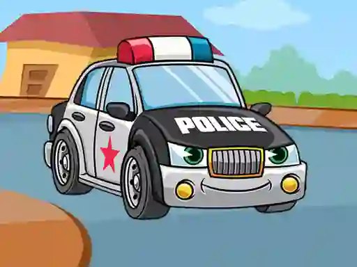 Xogo Police Cars Jigsaw en liña