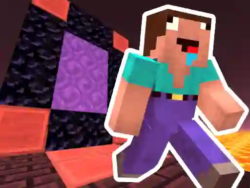 Xogo Noob Steve Nether en liña