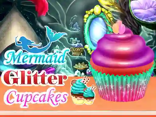 Xogo Mermaid Glitter Cupcakes en liña