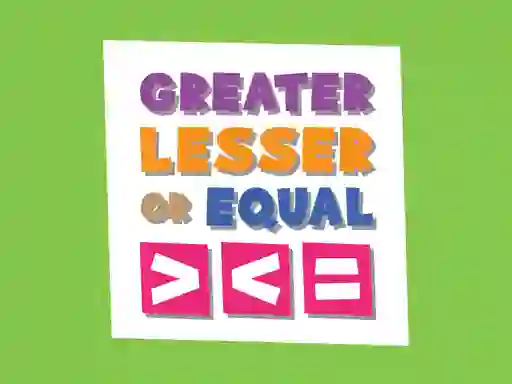 Xogo Greater Lesser Or Equal en liña