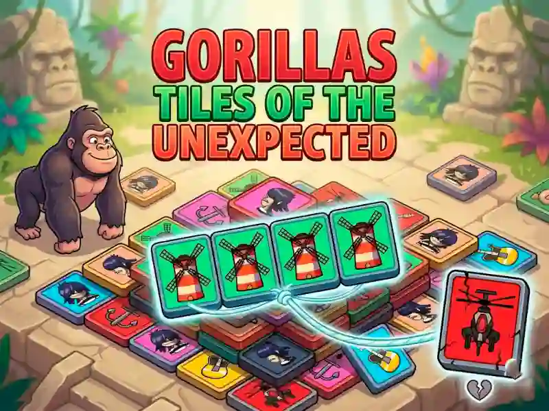 Xogo Gorillas Tiles Of The Unexpected en liña