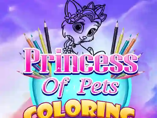 Xogo Princess Of Pets Coloring en liña