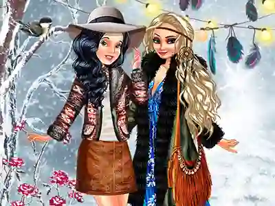 Xogo Boho Winter With Princess en liña