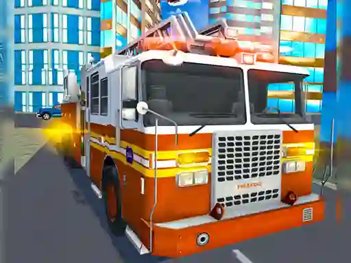 Xogo Fire City Truck Rescue Driving Simulator en liña