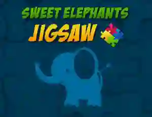 Xogo Sweet Elephants Jigsaw en liña