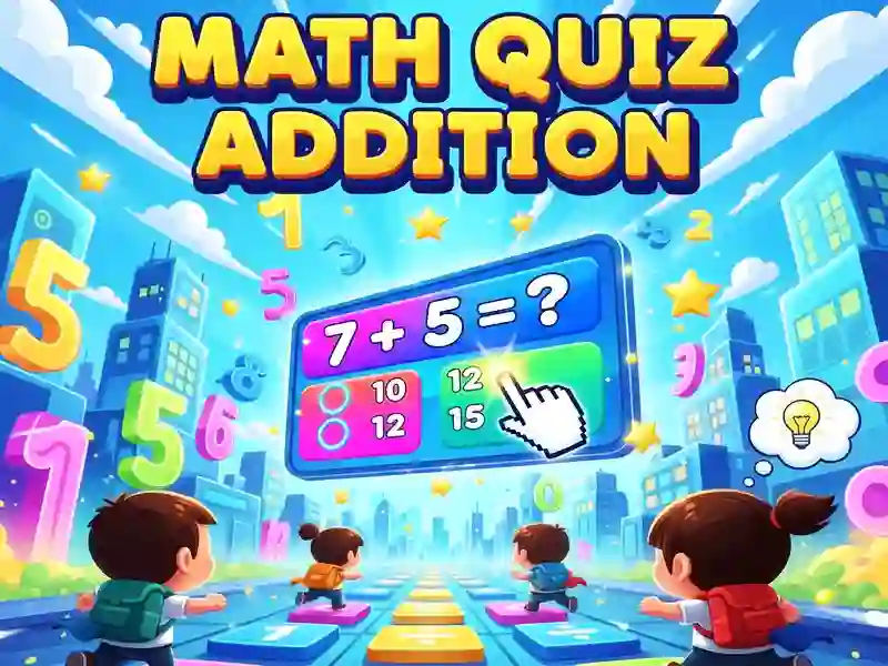 Xogo Math Quiz Addition en liña