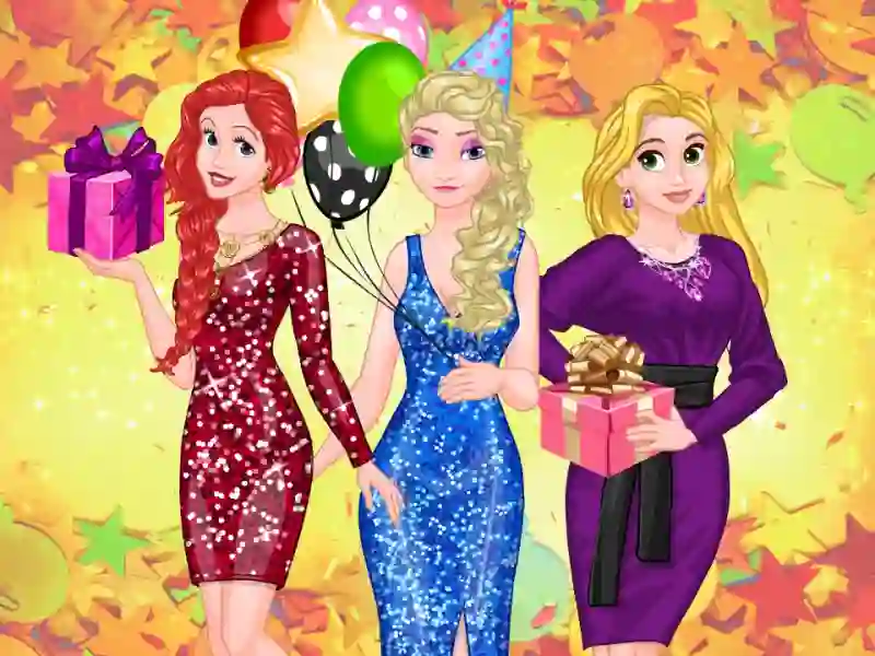 Xogo Frosty Princess Party Surprise en liña