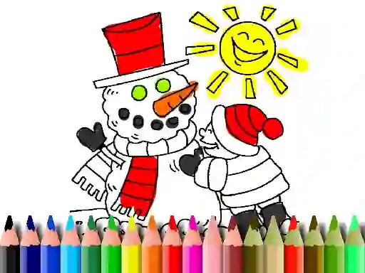 Xogo Back To School: Winter Time Coloring en liña