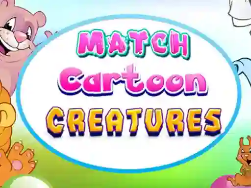 Xogo Match Cartoon Creatures en liña
