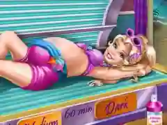 Xogo Pregnant Princess Tanning Solarium en liña