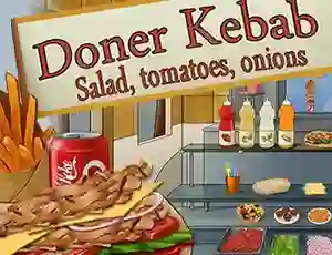 Xogo Doner Kebab Salad, Tomatoes, Onions en liña