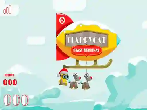 Xogo FlappyCat Crazy Christmas en liña