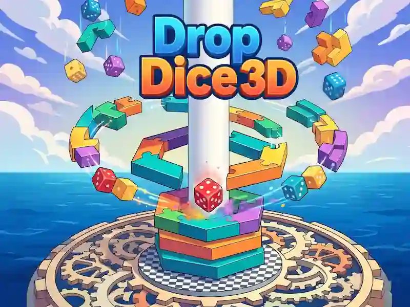 Xogo Drop Dice 3D en liña