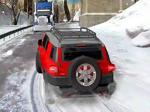 Xogo Heavy Jeep Winter Driving en liña