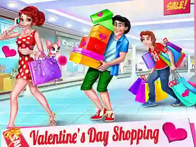 Xogo Valentine's Day Shopping en liña