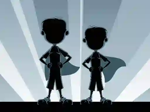 Xogo Little Superheroes Match 3 en liña