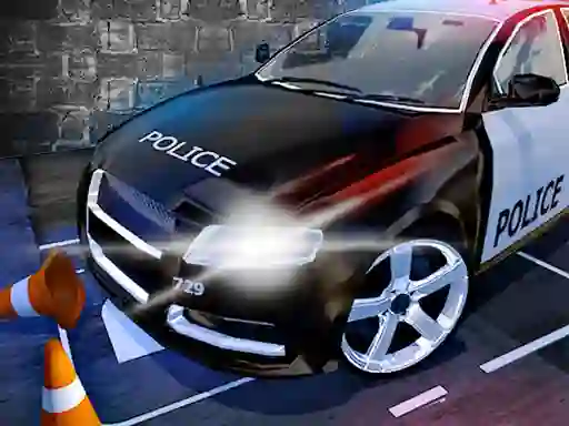 Xogo Police Car Parking Mania Car Driving en liña