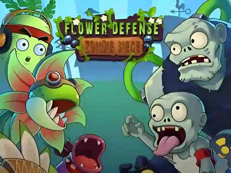 Xogo Flower Defense Zombie Siege en liña